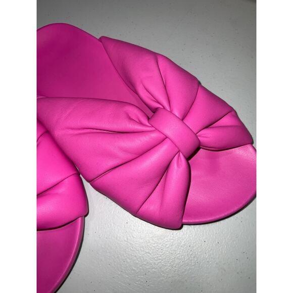 Balenciaga Puffy Mule Pink Leather Sandals Size 8 US / 38 EU - Picture 5 of 6